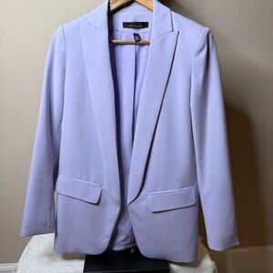 White House Black Market Lavender Long Blazer Size 0